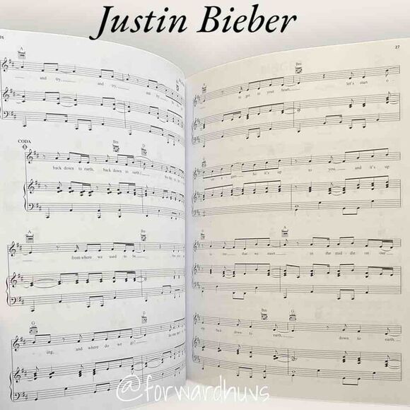 Justin Bieber: My World Music Book for Piano, Vocal and Guitar - EUC - Picture 3 of 6
